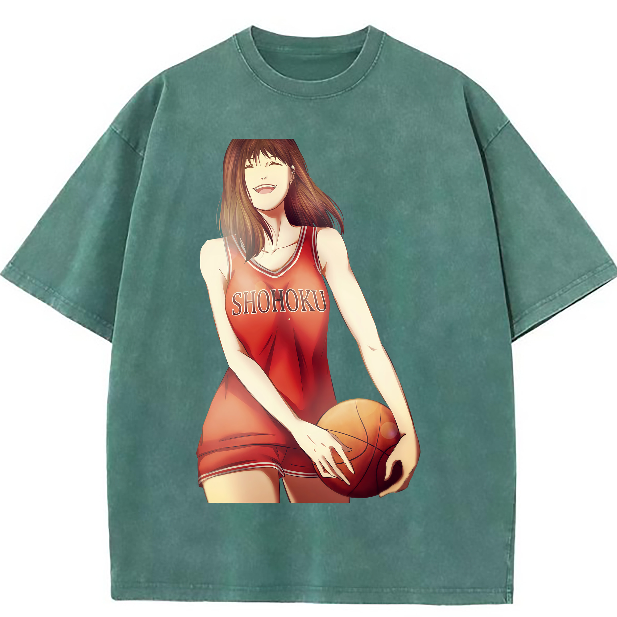 （画像用） SLAM DUNK／スラムダンク 綿100% ヴィンテージ風 半袖Tシャツ（フロントプリント）